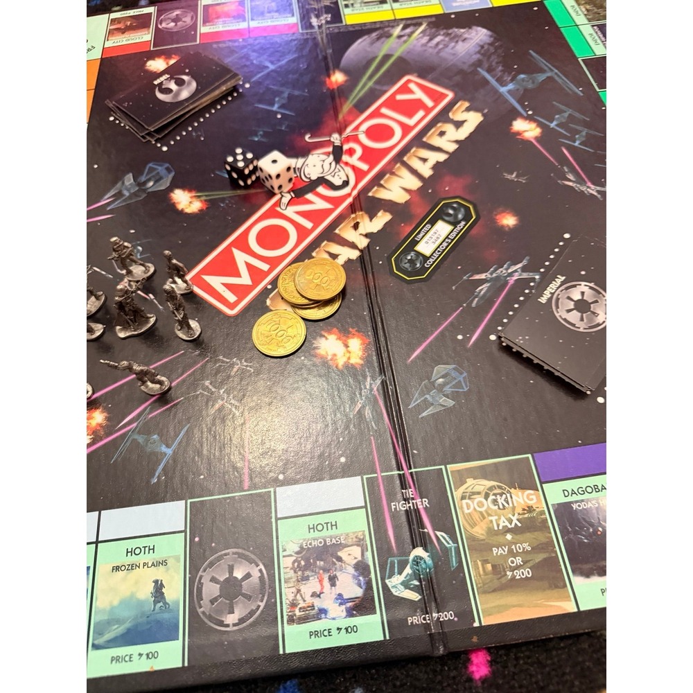 Star Wars Monopoly 1997‎ Limited Collectors 20th Anniversary Edition Opened game